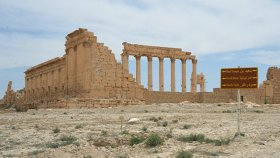 Храм Бэла в исторической части Пальмиры. Архивное фото